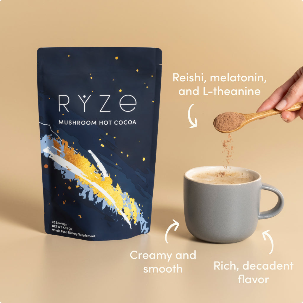 RYZE Nighttime Mushroom Cocoa Starter Bag